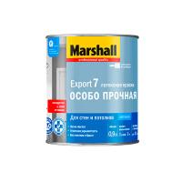Marshall Краска Export-7 в/д для стен и потолков матовая (7% блеска) BC 0,9л. Матовая. 